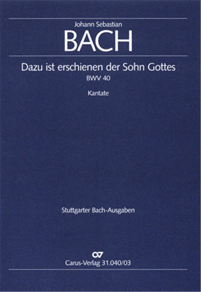 Dazu ist erschienen der Sohn Gottes