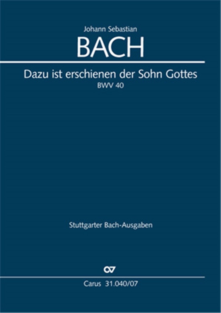 Dazu ist erschienen der Sohn Gottes