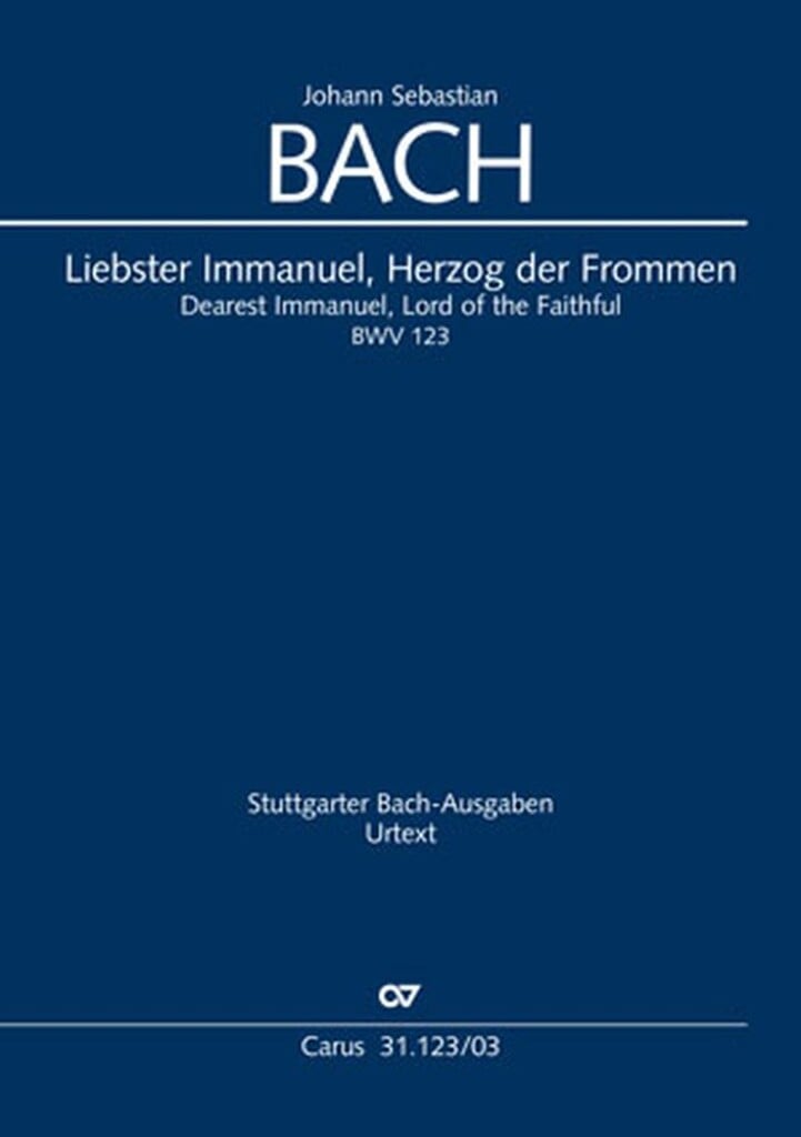 Liebster Immanuel, Herzog der Frommen