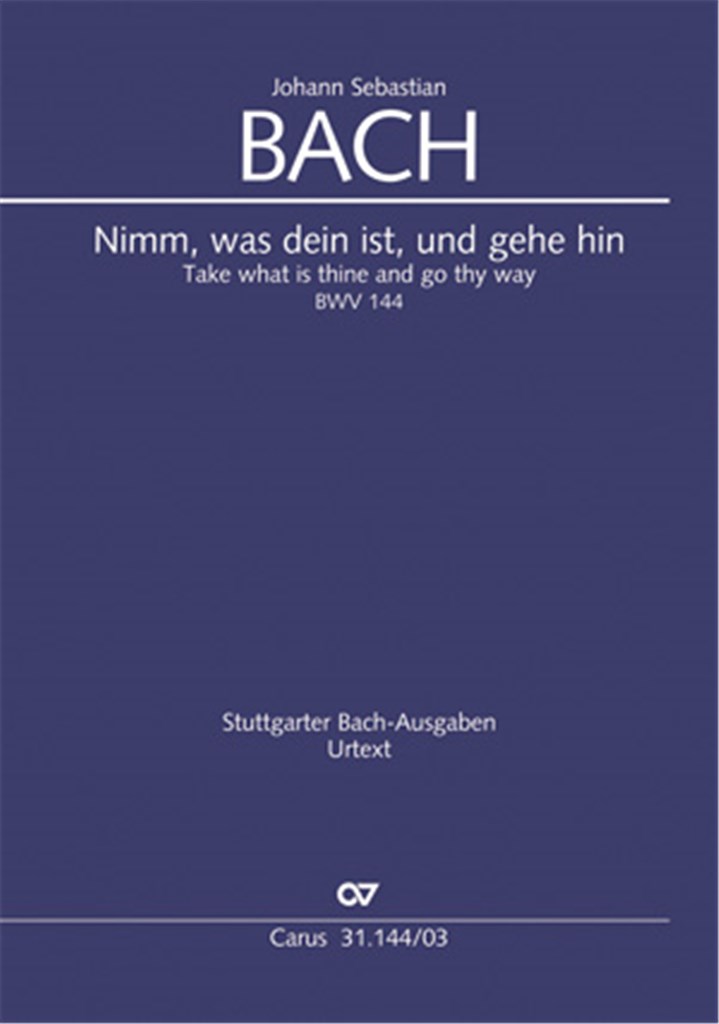 Nimm, was dein ist, und gehe hin