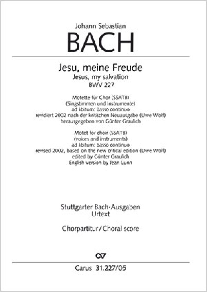 Jesu, meine Freude BWV 227