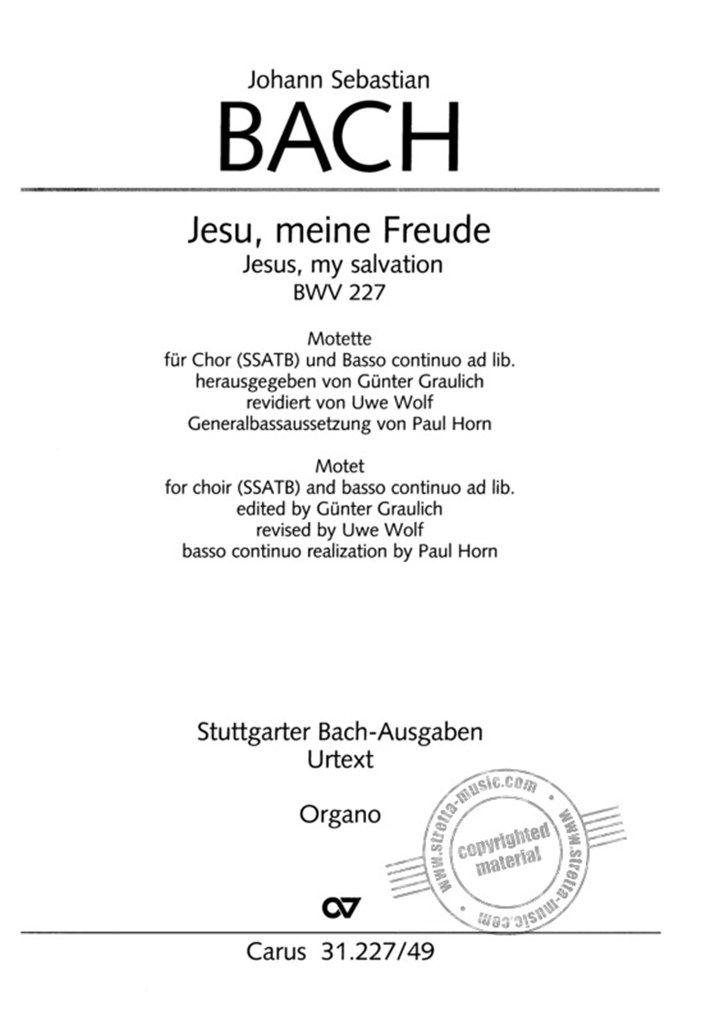 Jesu, meine Freude BWV 227
