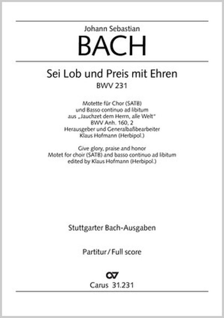 Sei Lob und Preis mit Ehren