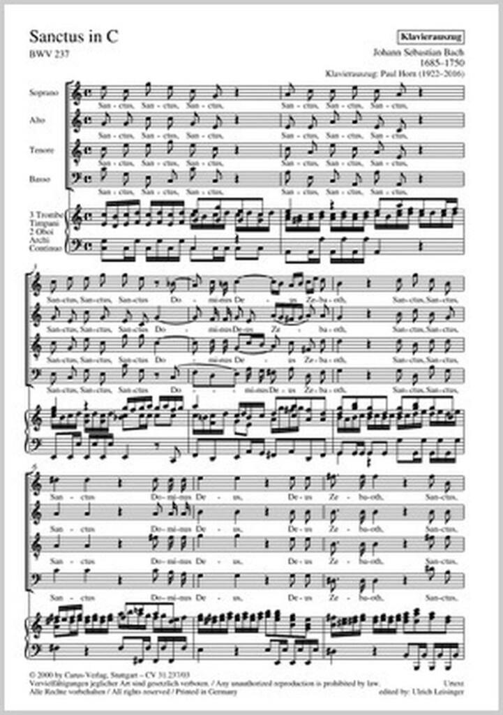 Sanctus in C