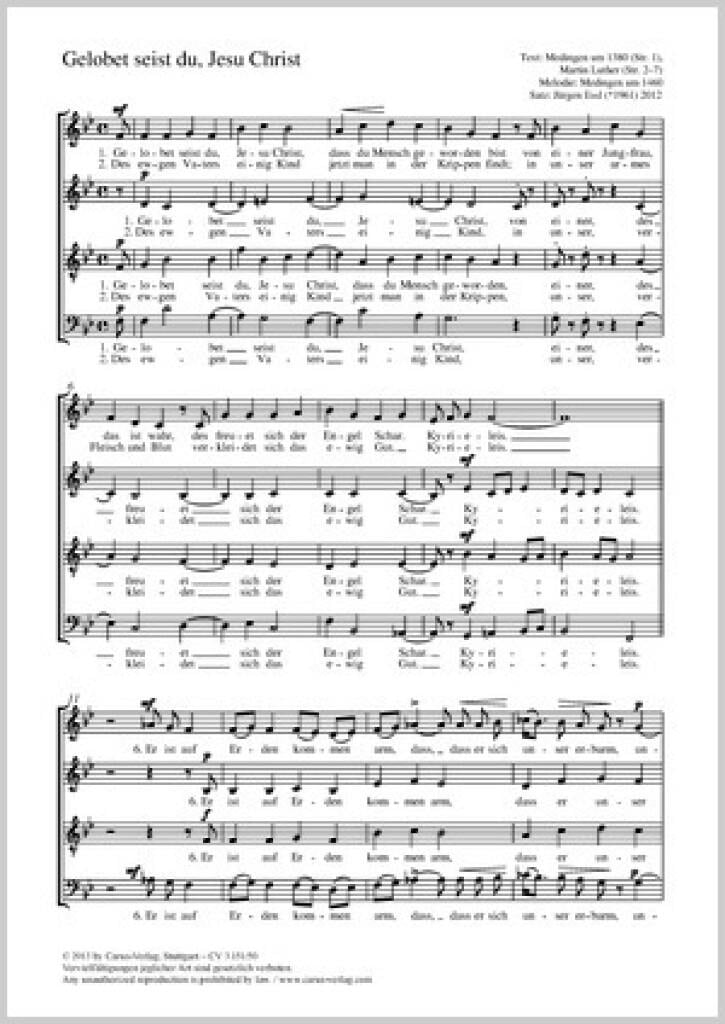 Gelobet seist du, Jesu Christ