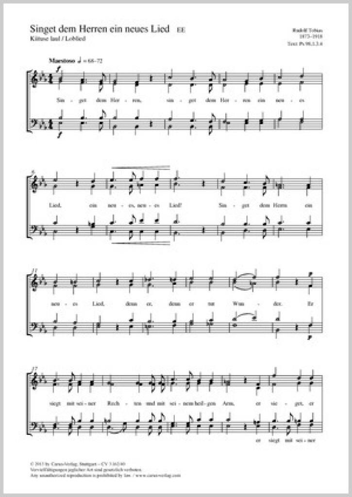 Singet dem Herrn ein neues Lied