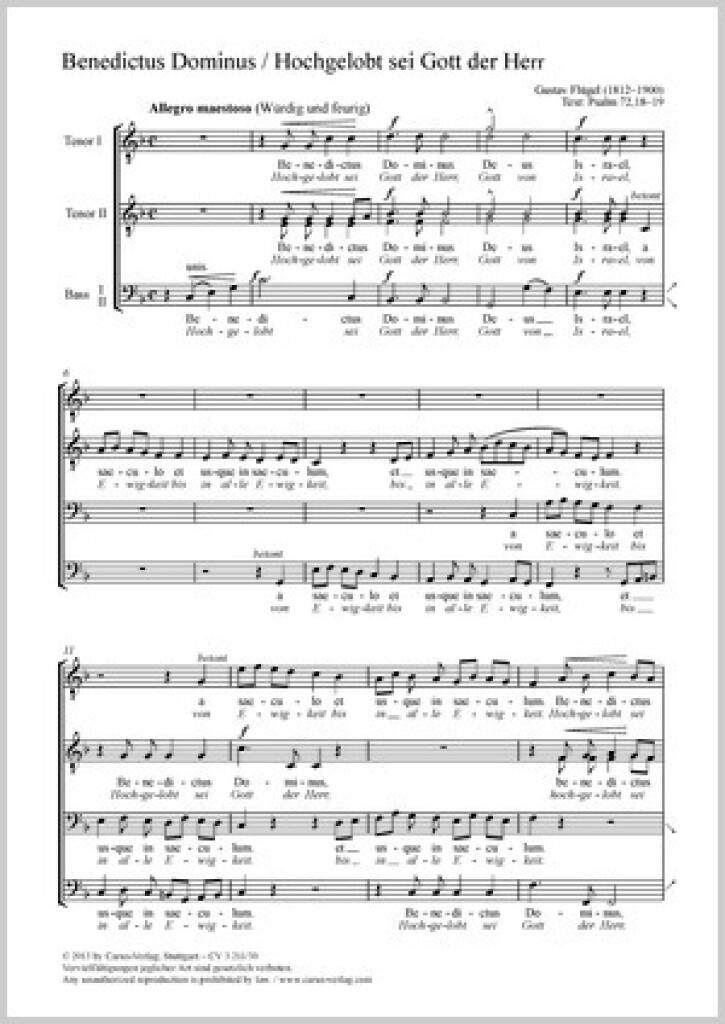 Benedictus Dominus [Hochgelobt sei Gott der Herr]