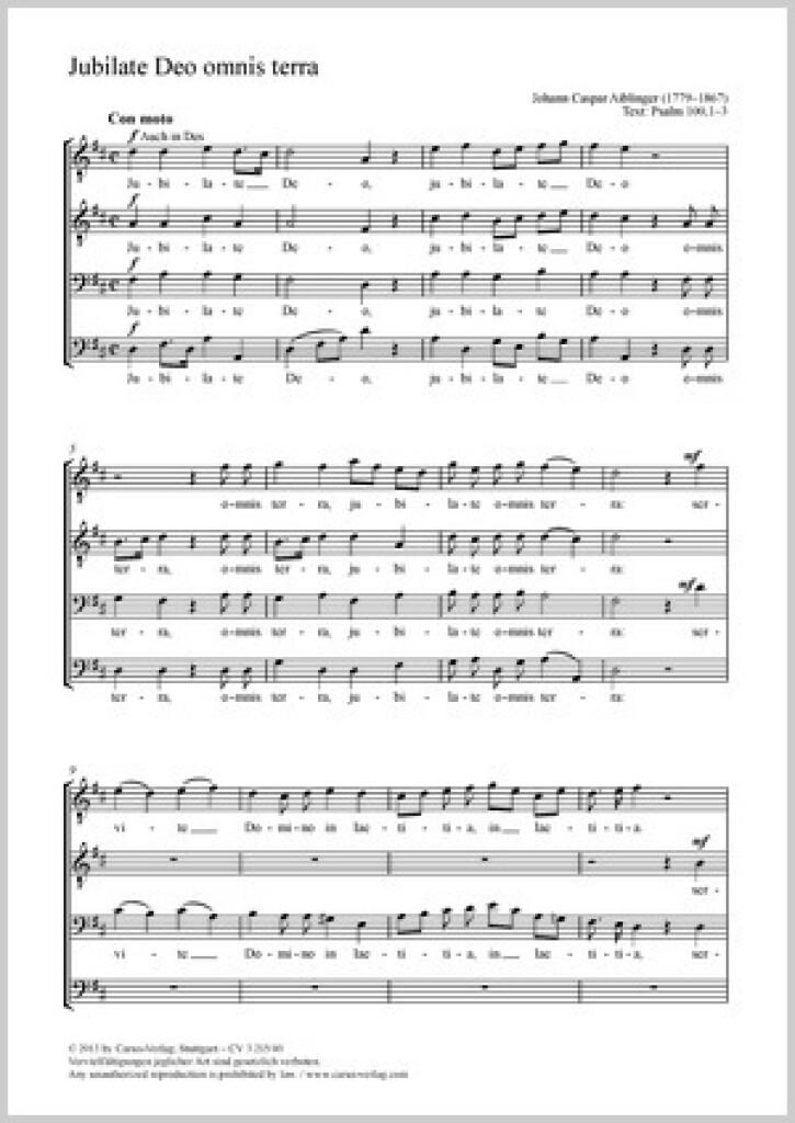 Jubilate Deo omnis terra