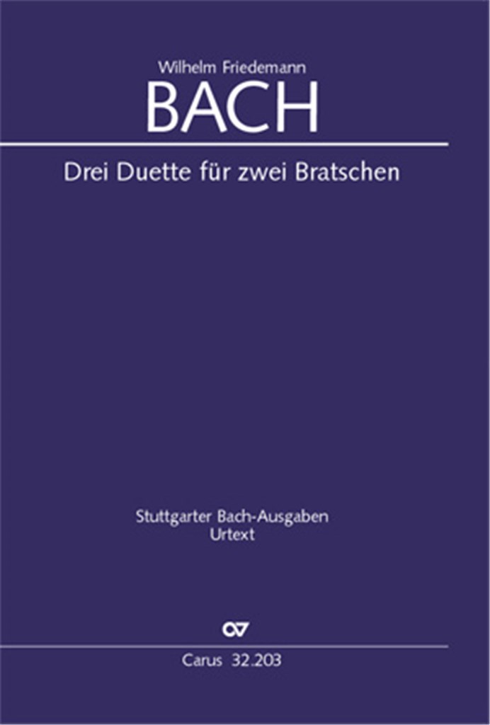 Bach, W. F.: Drei Duette für zwei Bratschen