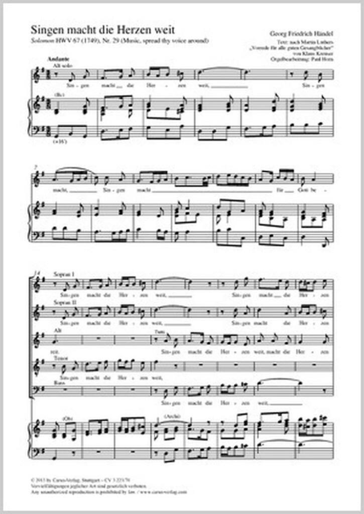 Singen macht die Herzen weit