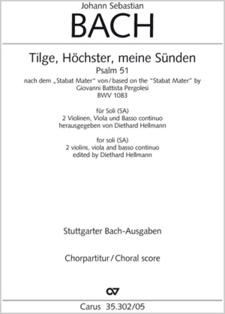 Tilge, Höchster, meine Sünden