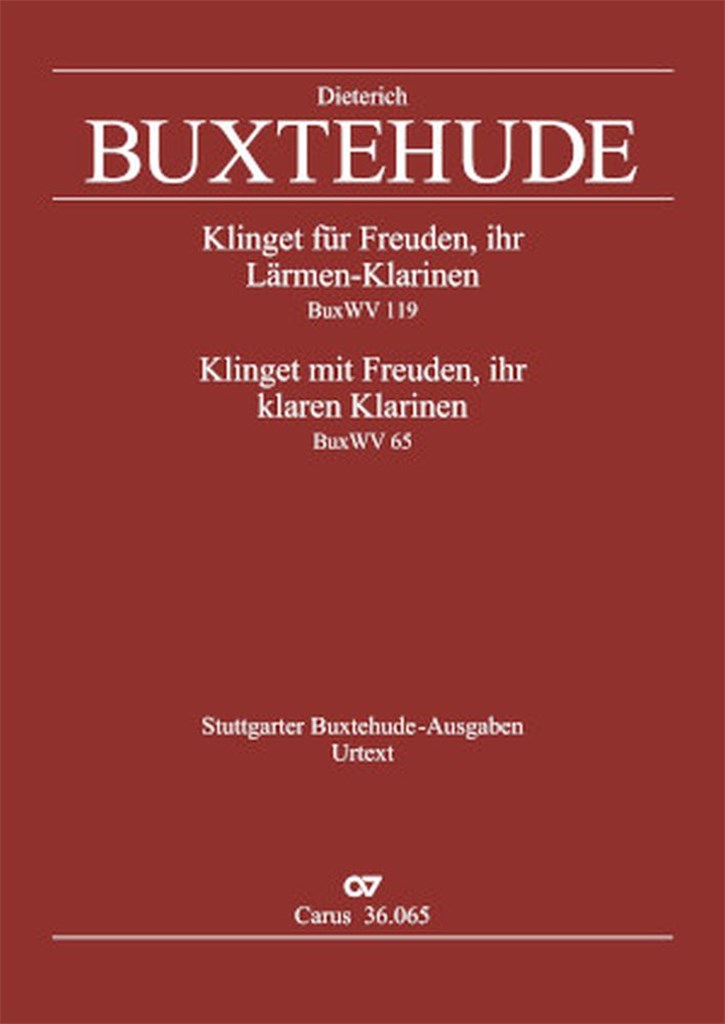 Klinget Für Freuden Ihr Lärmen Klarinen