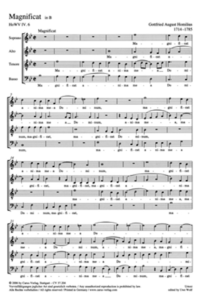 Magnificat in B