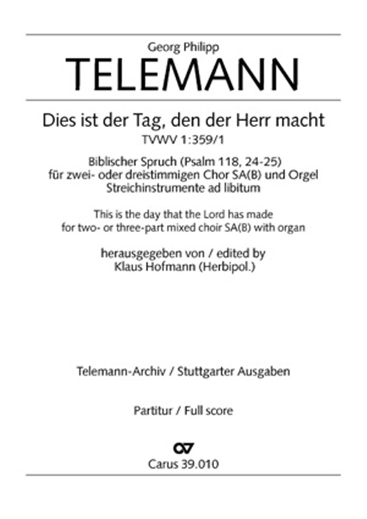 Dies ist der Tag, den der Herr macht