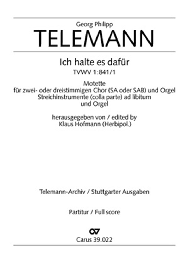 Ich halte es dafür