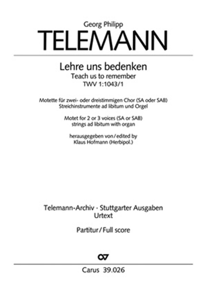 Lehre uns bedenken
