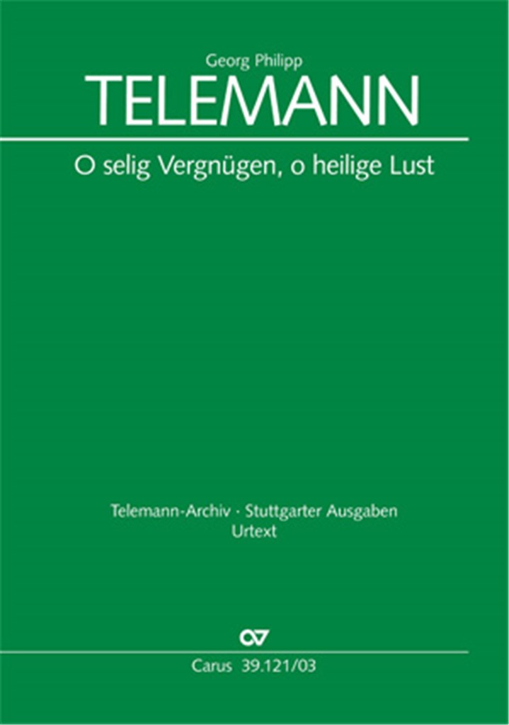 O selig Vergnügen, o heilige Lust