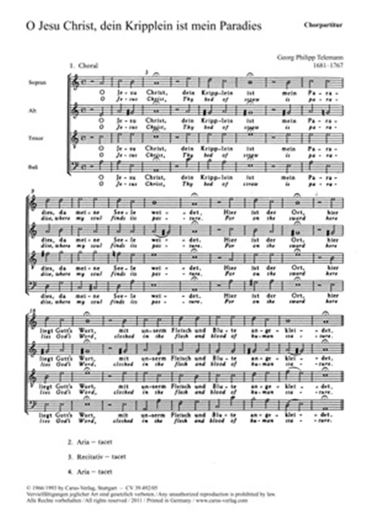 O Jesu Christ, dein Kripplein ist