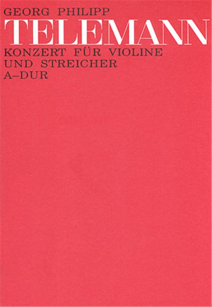 Konzert in A für Violine und Streicher