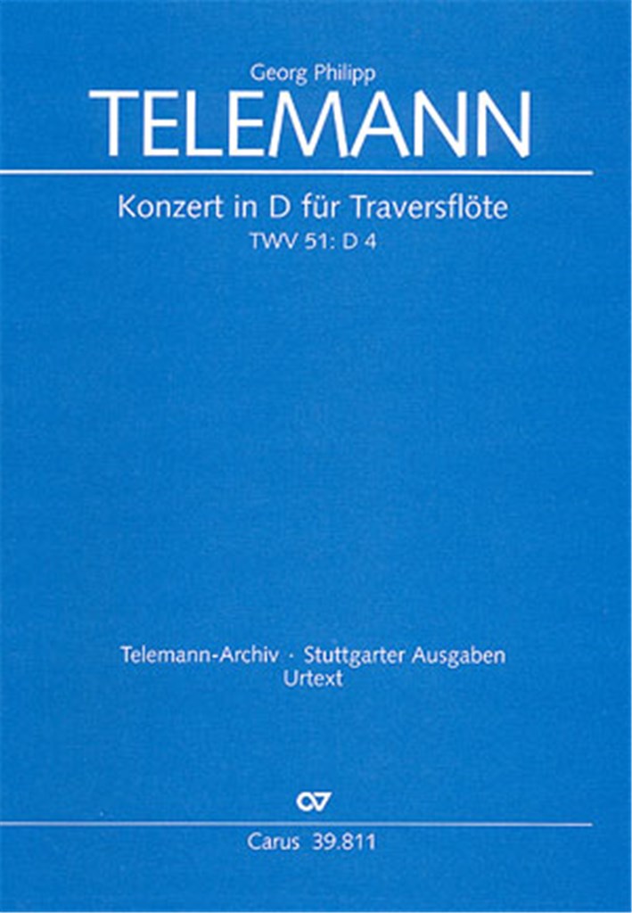 Konzert in D für Traversflöte