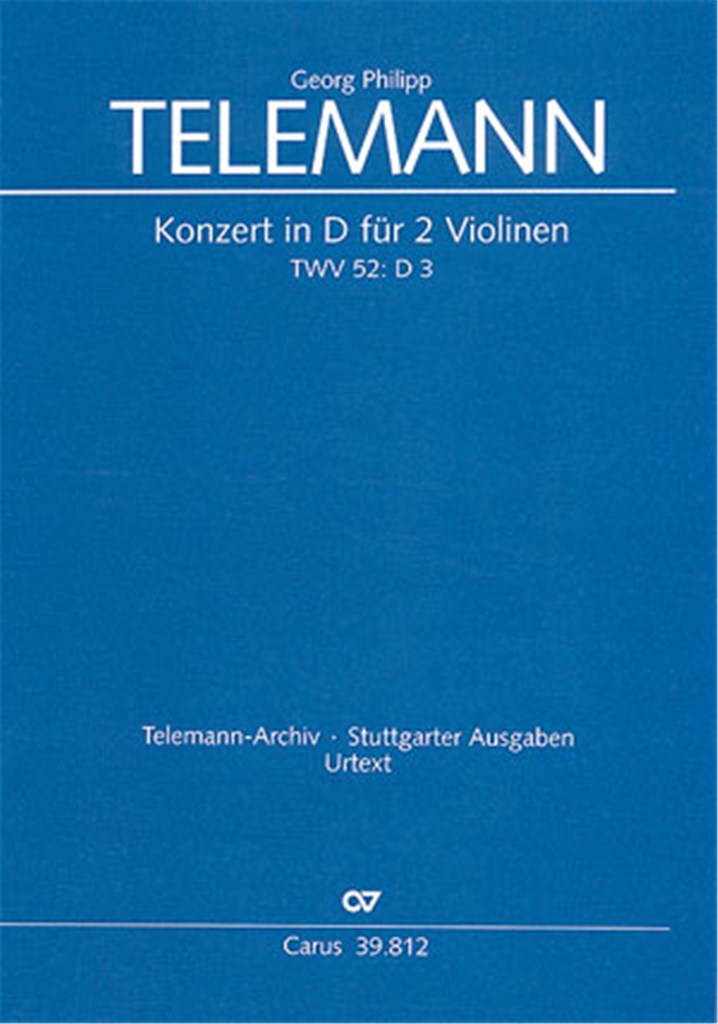 Konzert in D für 2 Violinen