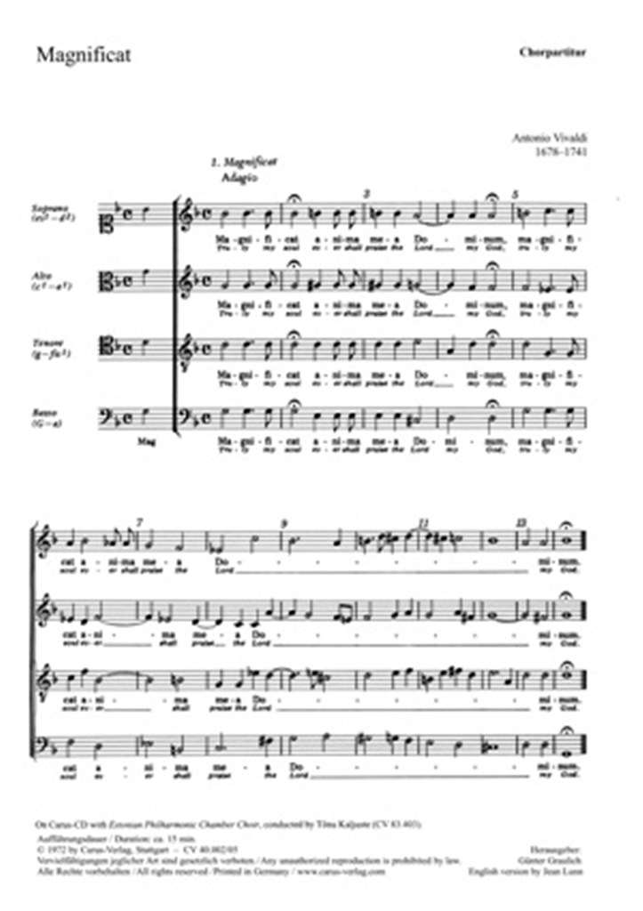 Magnificat RV 610