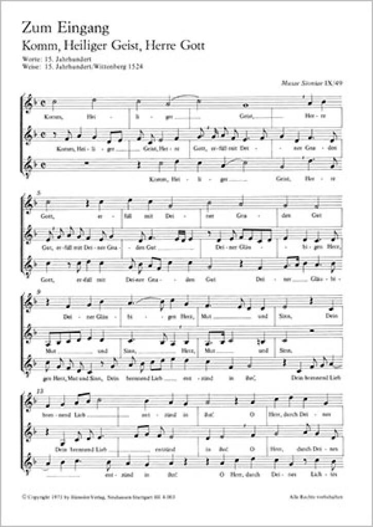 Praetorius: Tricinien