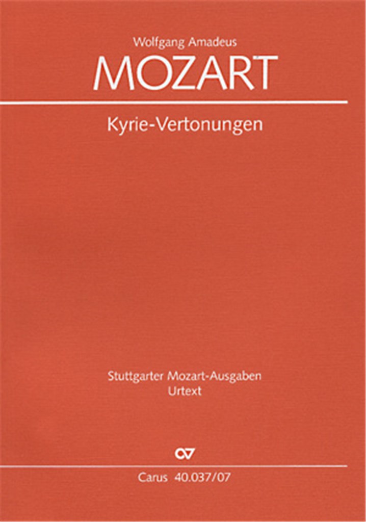 Mozart: Kyrie-Vertonungen