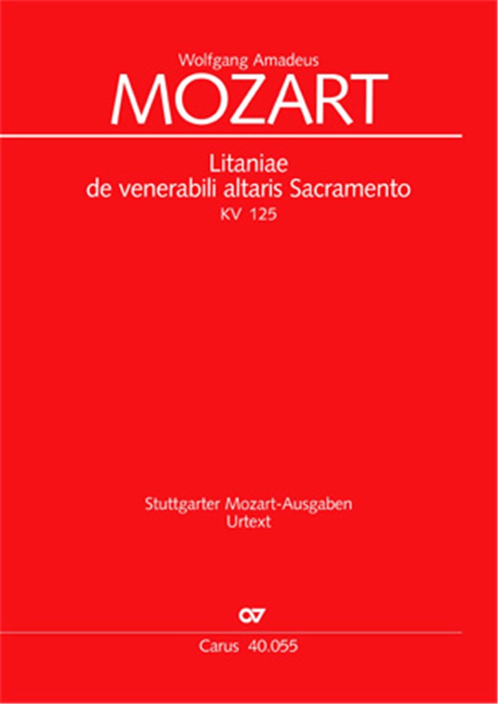 Litaniae de venerabili altaris Sacramento in B