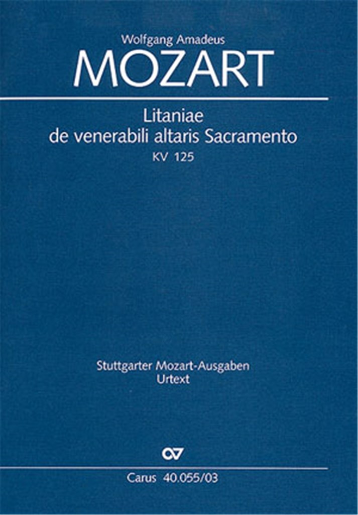Litaniae de venerabili altaris Sacramento in B