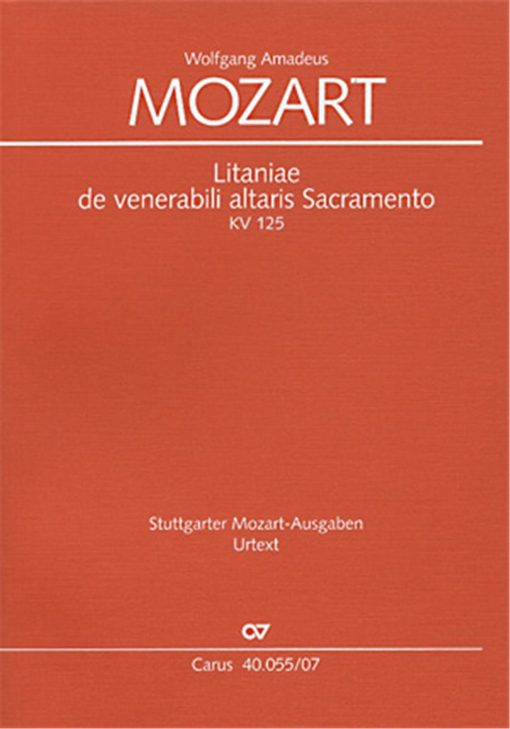 Litaniae de venerabili altaris Sacramento in B