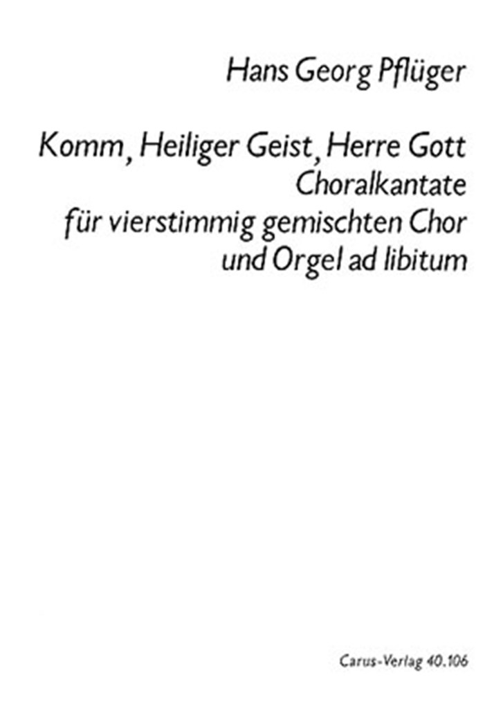 Komm, Heiliger Geist, Herre Gott