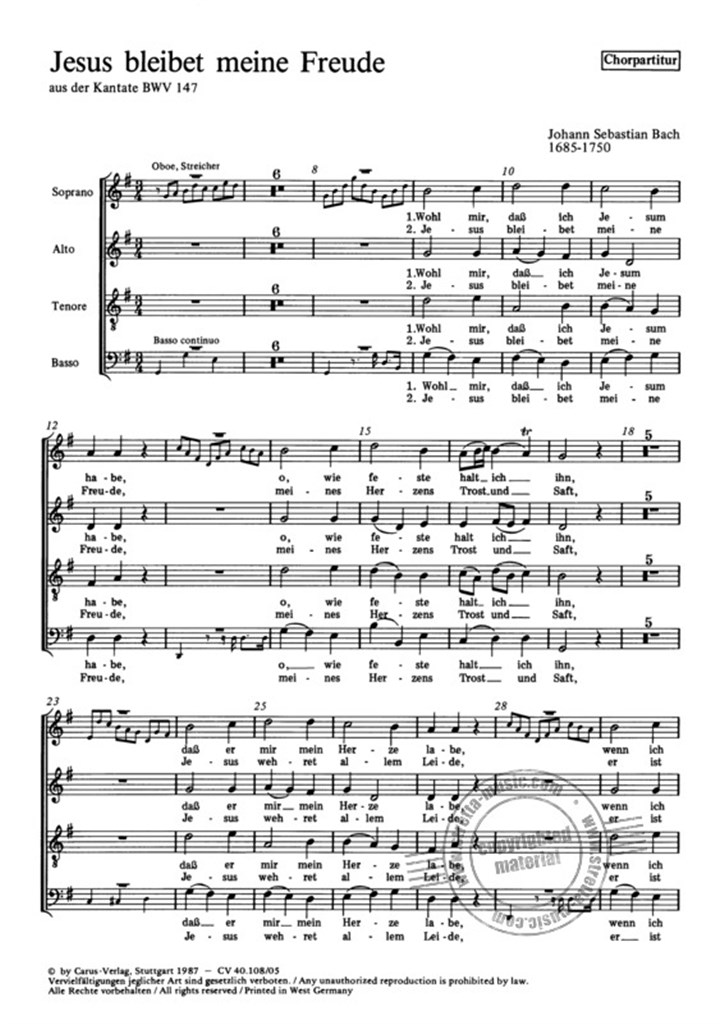 Jesu bleibet meine Freude (aus BWV 147)