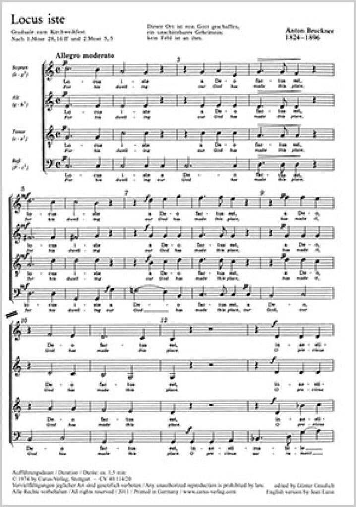 Bruckner: Locus iste- Iam lucis