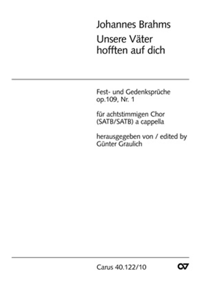 Unsere Väter hofften auf dich