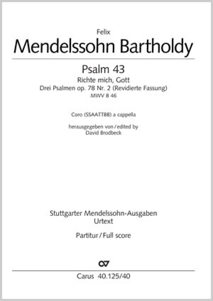 Richte mich Gott [Psalm 43]