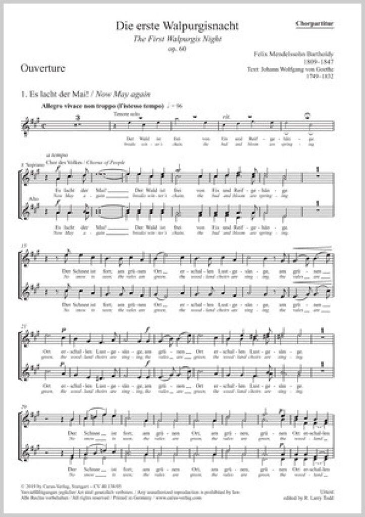 The First Walpurgis Night. A Poem By Goethe