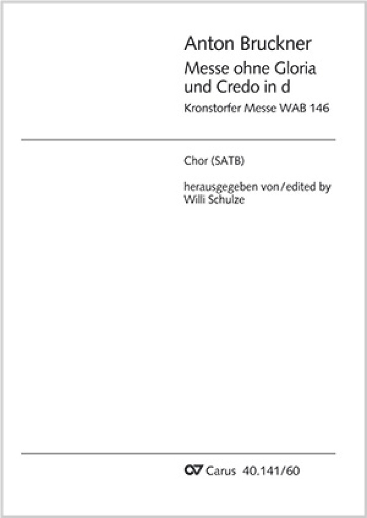 Messe ohne Gloria und Credo in d