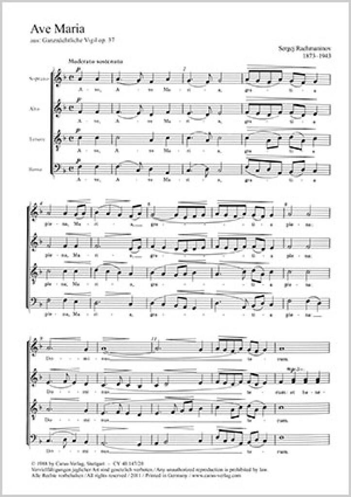 Rachmaninov: Ave Maria- Gluck: De profundis
