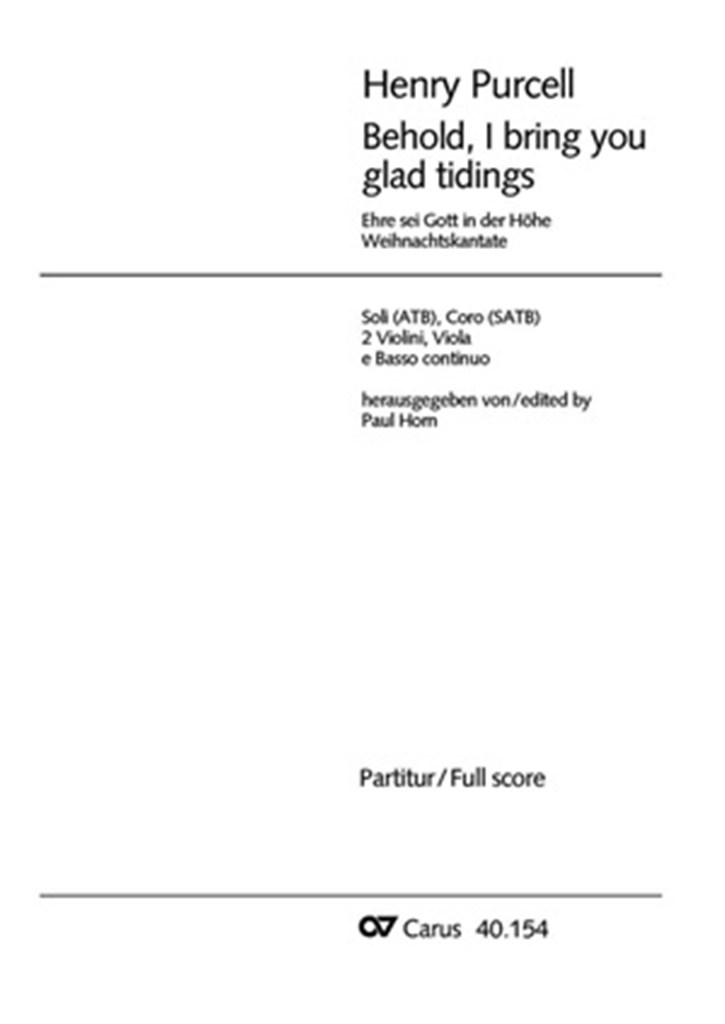 Behold, I bring you glad tidings