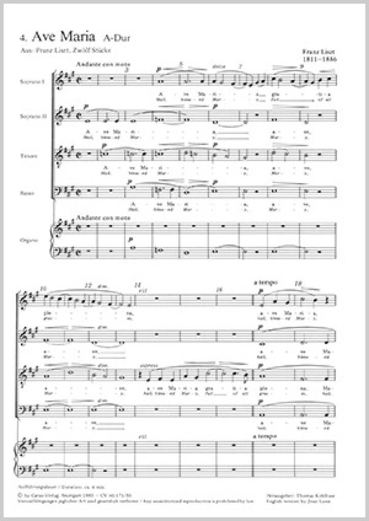 Liszt: Ave Maria