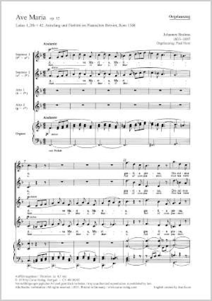 Ave Maria op. 12