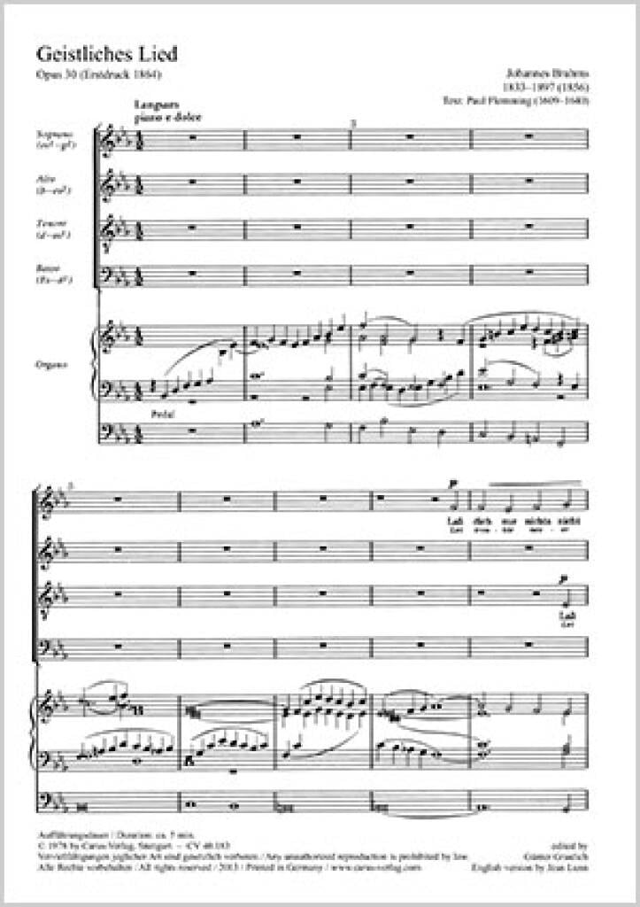 Geistliches Lied op. 30