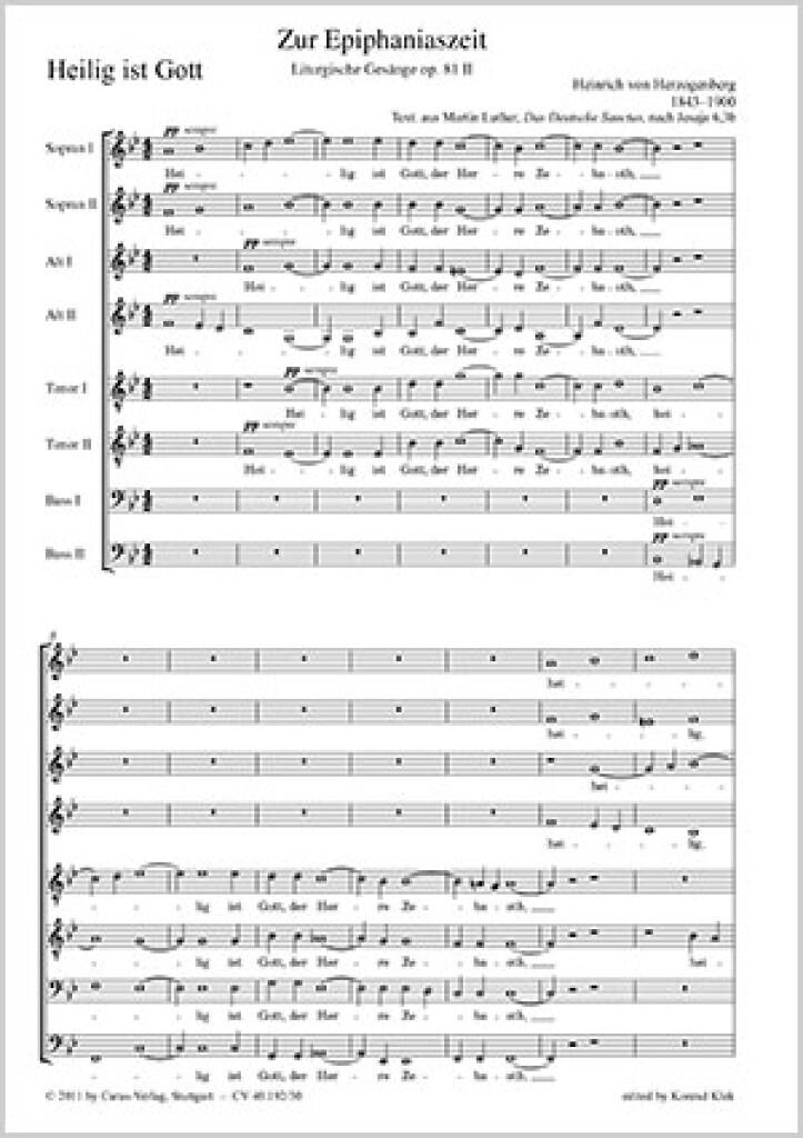 Liturgische Gesänge [Epiphaniaszeit] III