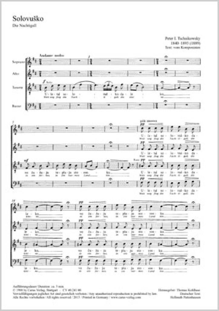 Solovu'ko [Die Nachtigall]