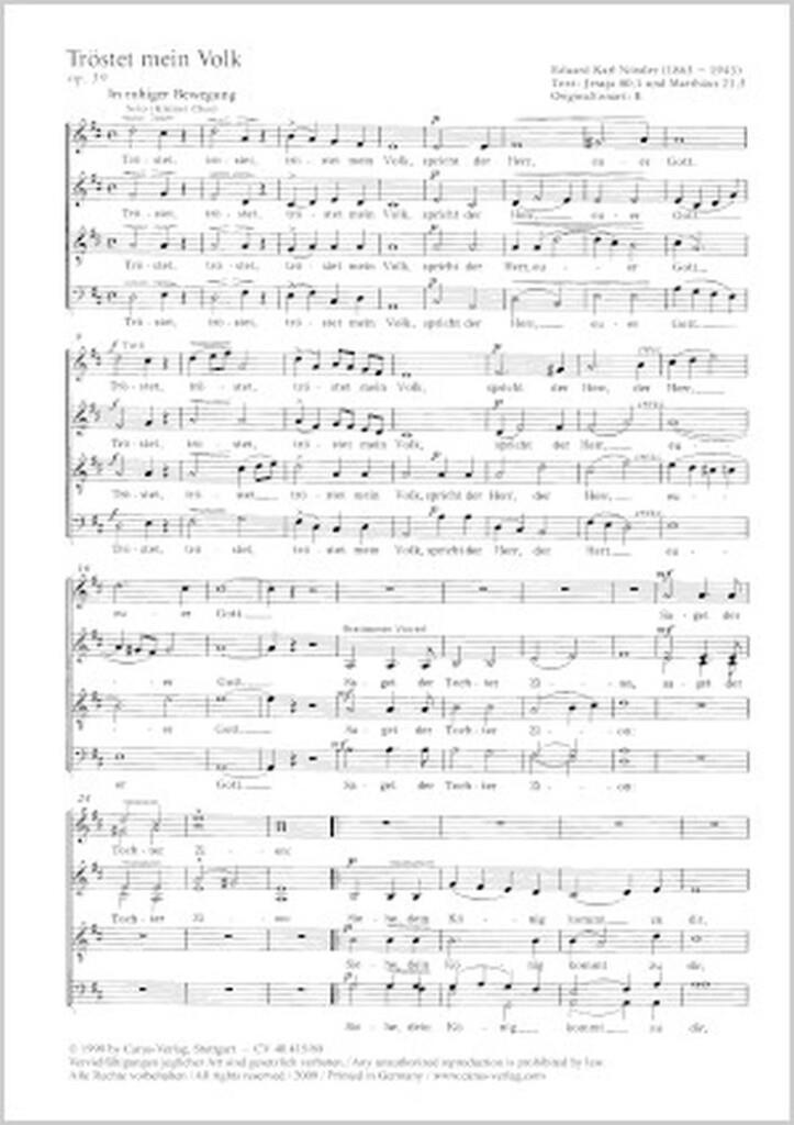 3 Weihnachtschorsätze-Nössler, Richter, Riedel