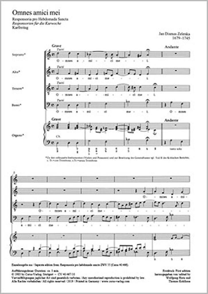 Omnes amici mei (ZWV 55,no.10)