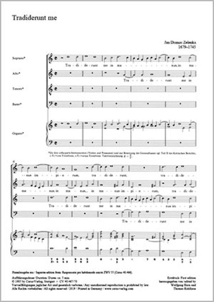Tradiderunt me (ZWV 55, no.16)