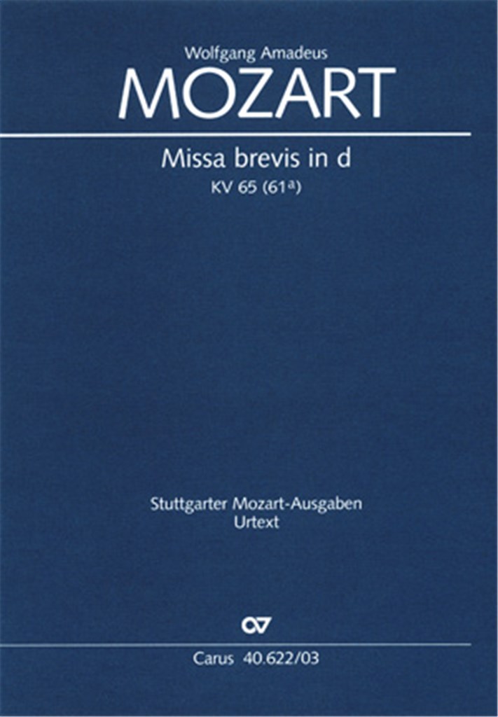 Missa brevis in d KV 65 [61a]