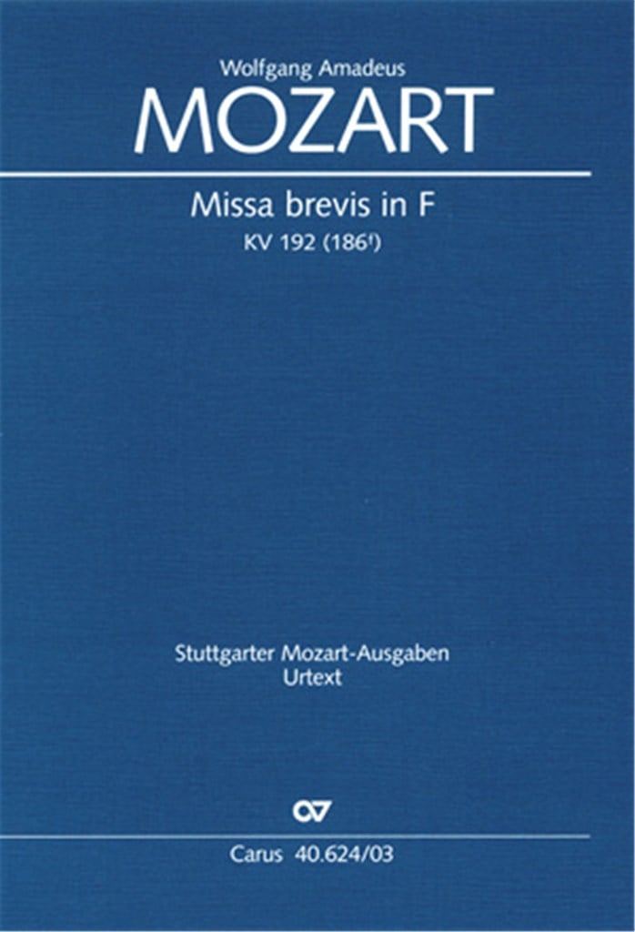 Missa brevis in F KV 192 [186f]